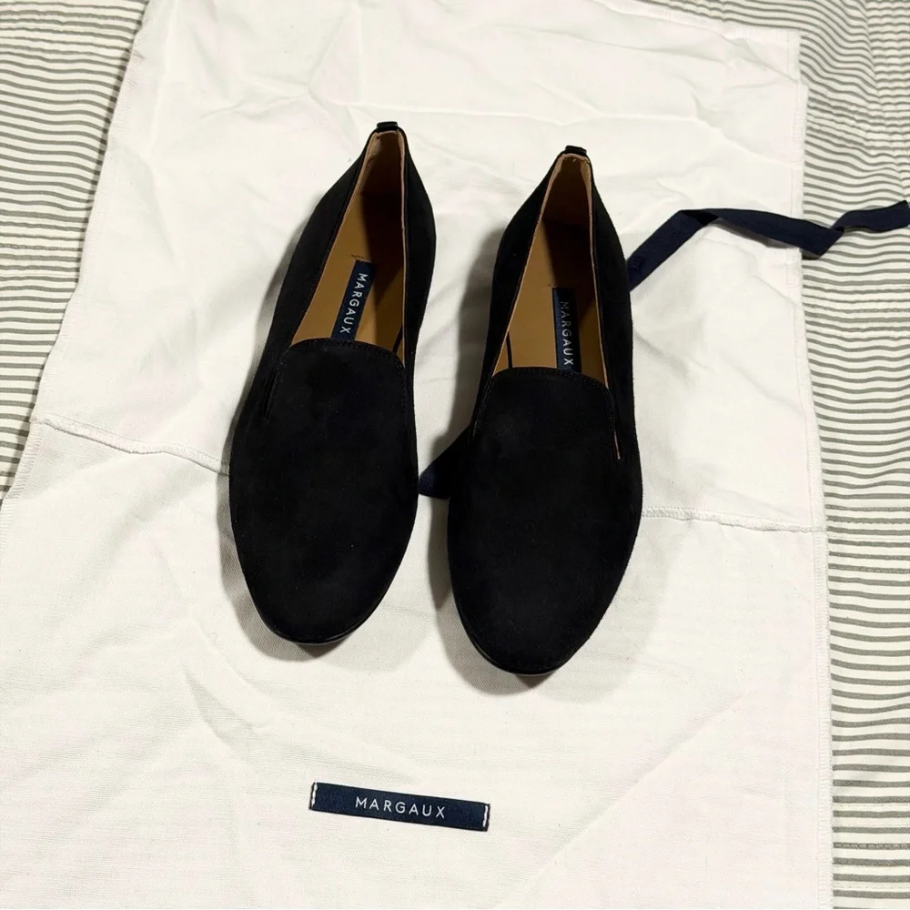 NWOT Margaux ‘The Loafer’ in Black Suede Size 5.5 Narrow Width
